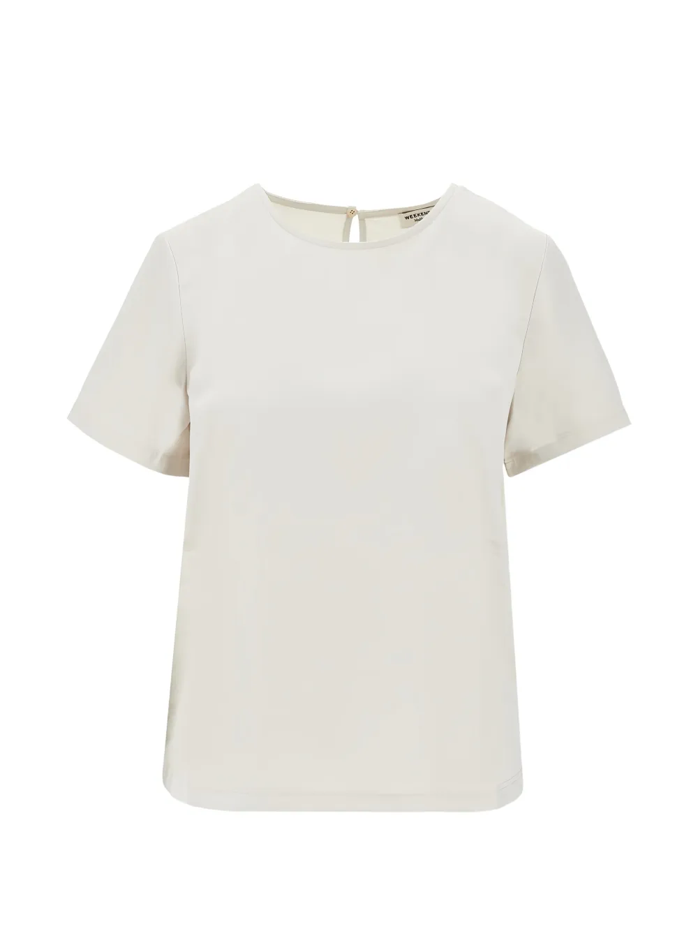 Weekend Max Mara satin short-sleeve T-shirt - Bianco