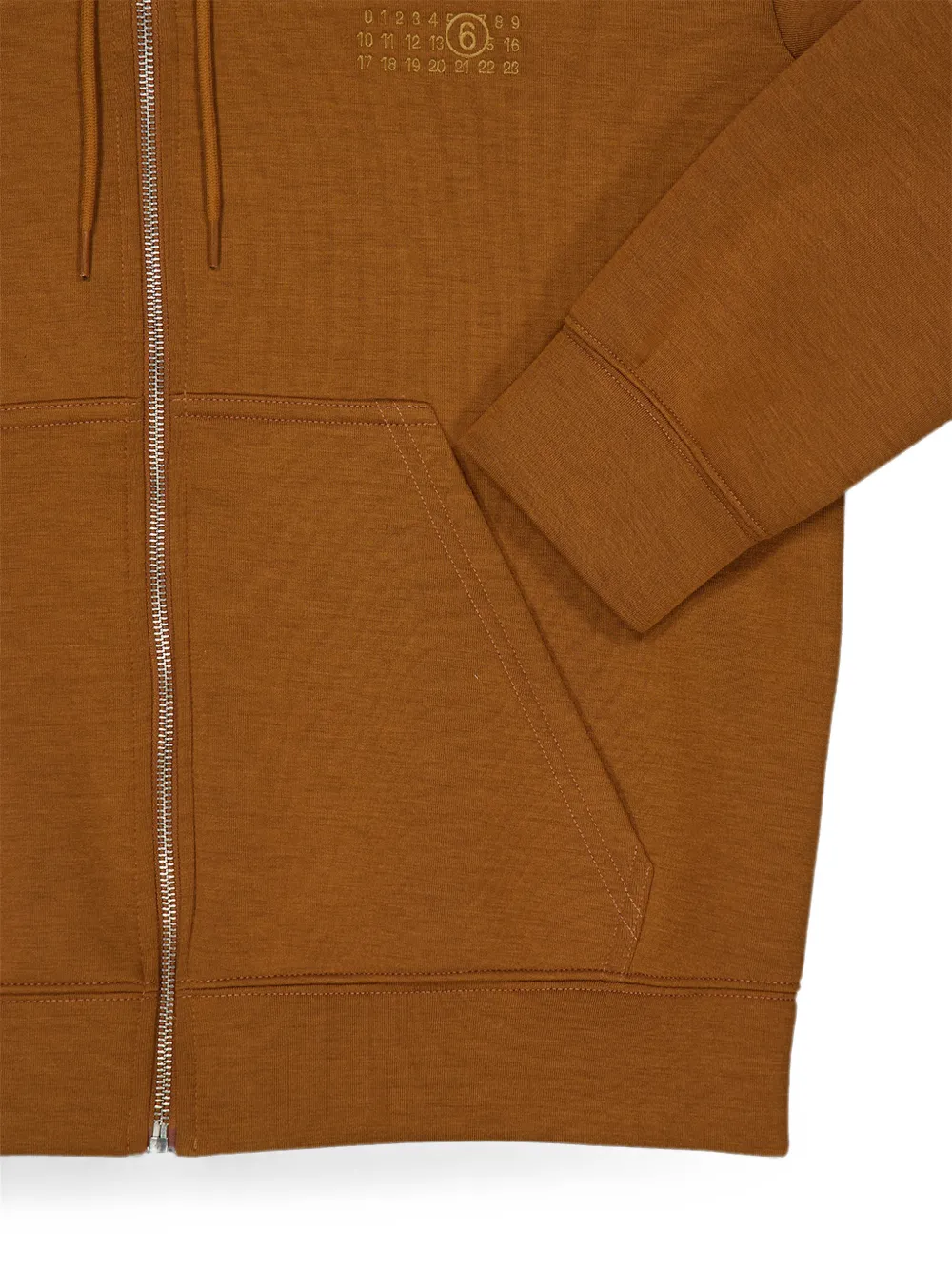 MM6 Maison Margiela Hoodie met rits Bruin