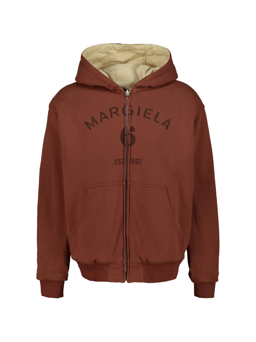 MM6 Maison Margiela Omkeerbaar jack met capuchon Beige