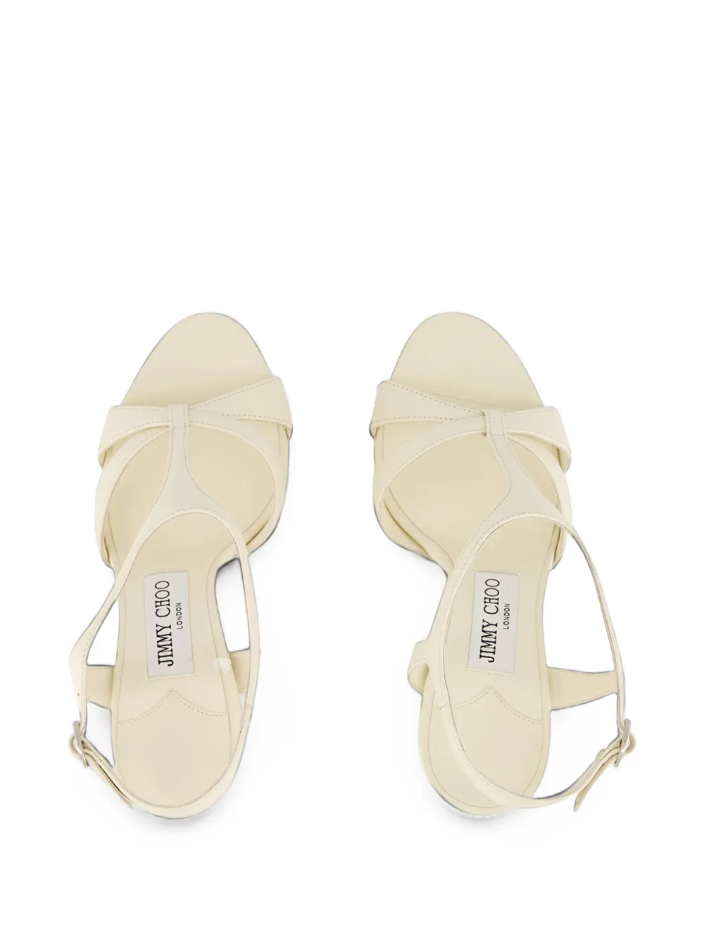 Jimmy Choo Kesia sandalen met plateauzool Beige