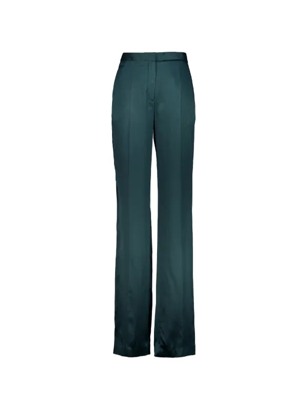 Tom Ford Silk Satin Tuxedo Trousers in Blue