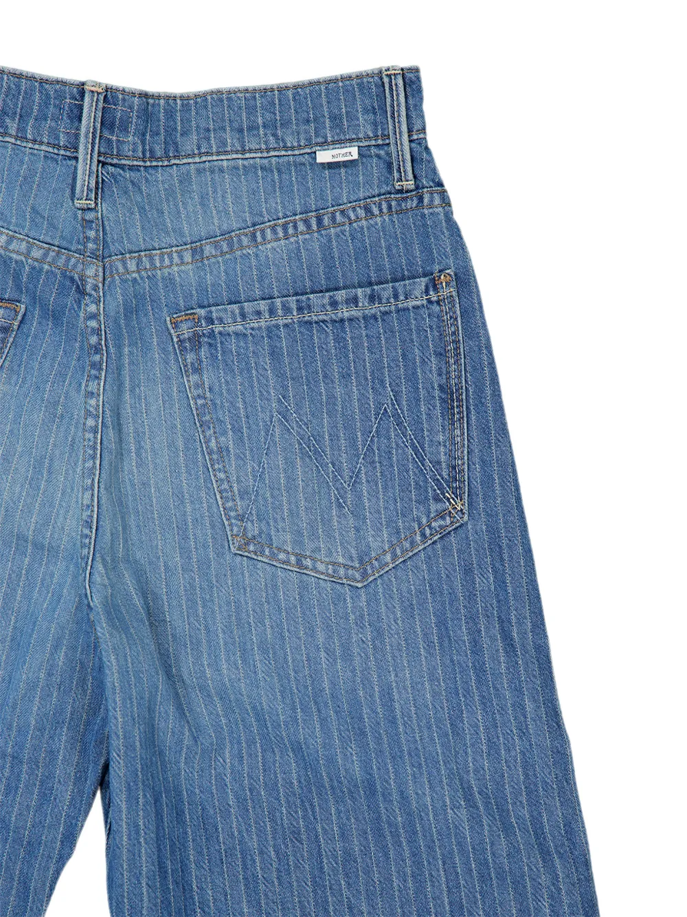 MOTHER The Lasso jeans met krijtstreep Blauw