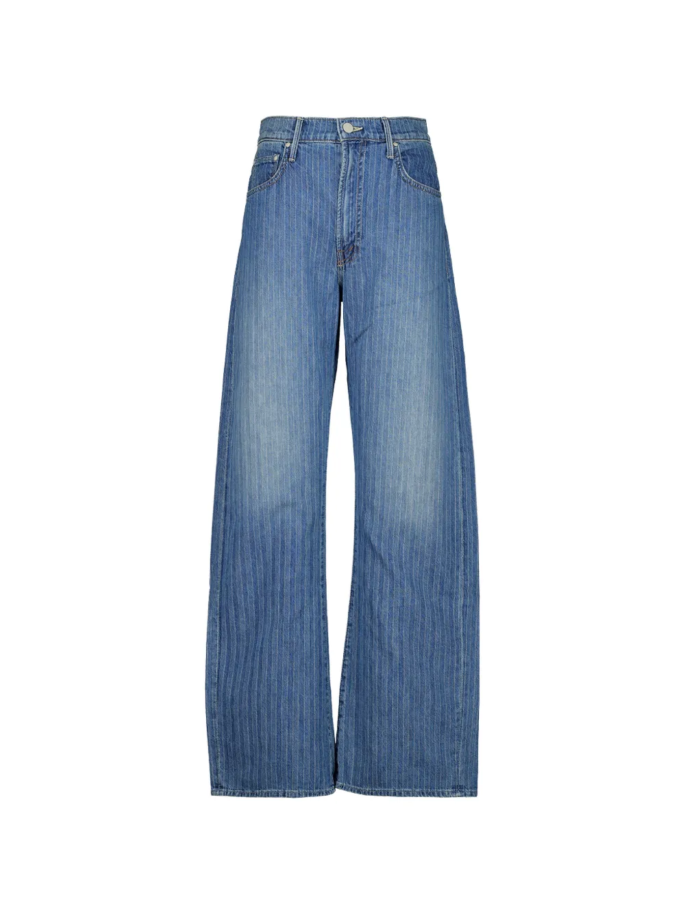 MOTHER Jeans gessati The Lasso - Blu