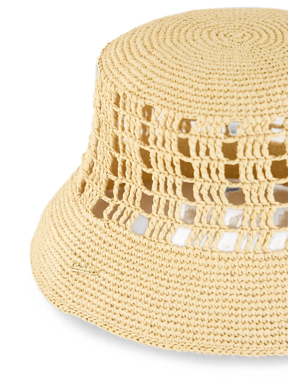 Borsalino Jane gehaakte vissershoed Beige