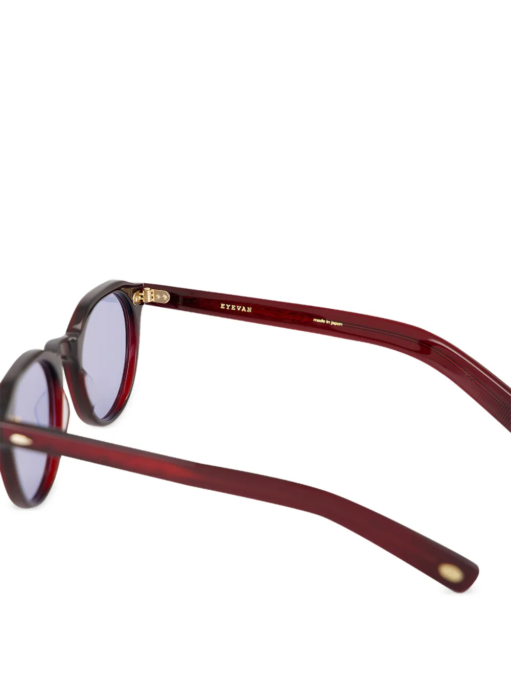 Eyevan7285 Lubine zonnebril met rond montuur Rood