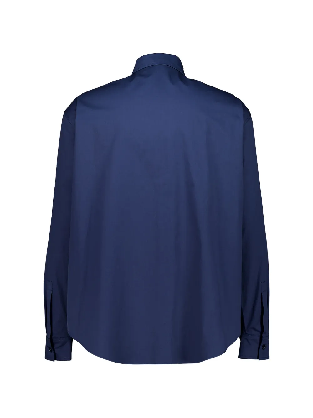Balmain Overhemd met geborduurd logo Blauw