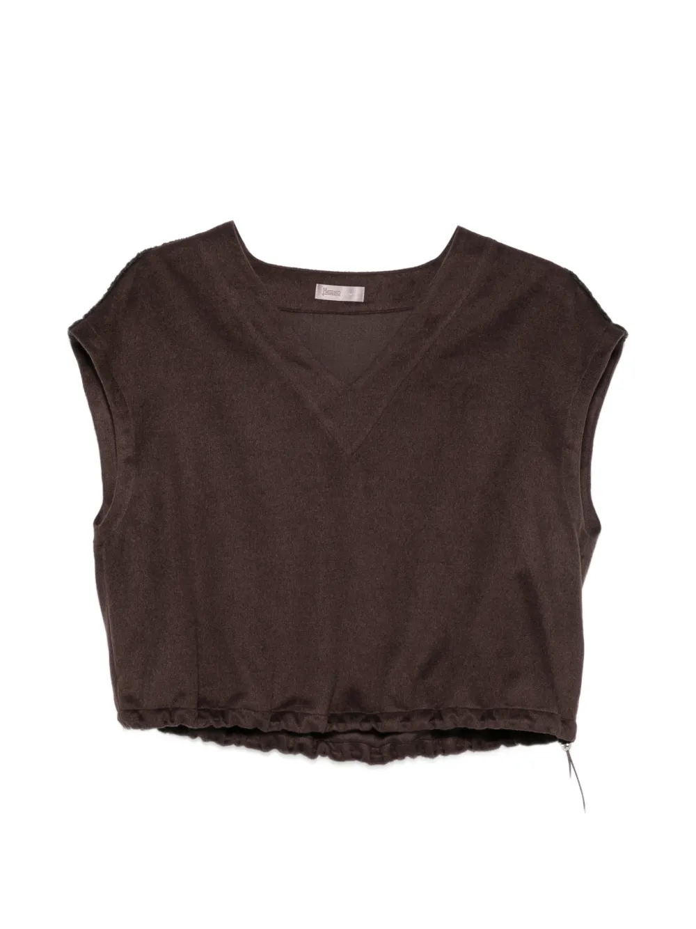 Herno V-neck vest - Braun