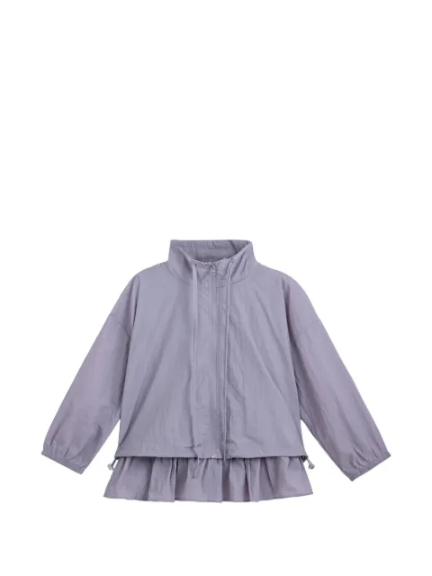 Mimi Tutu ruffled-trim zip-up jacket set