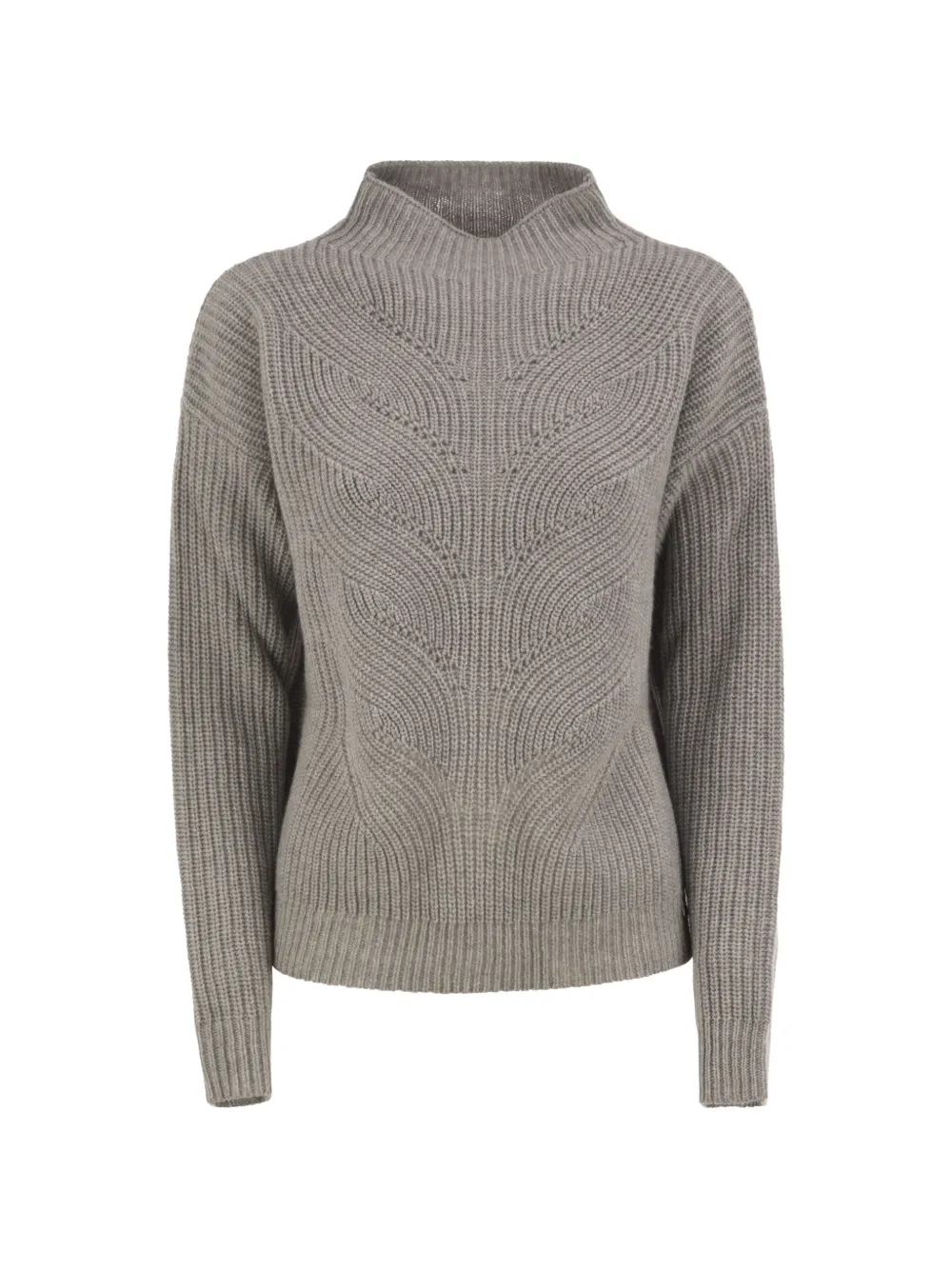 Herno knit high-neck sweater - Grau