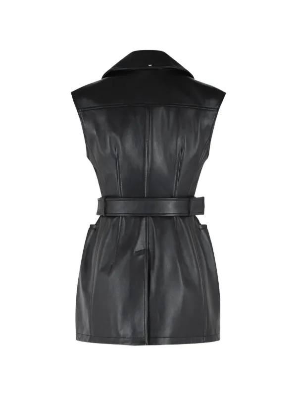 SPORTMAX ジレ　 ブラック Sportmax ベルテッド ジレ | ブラック | FARFETCH JP