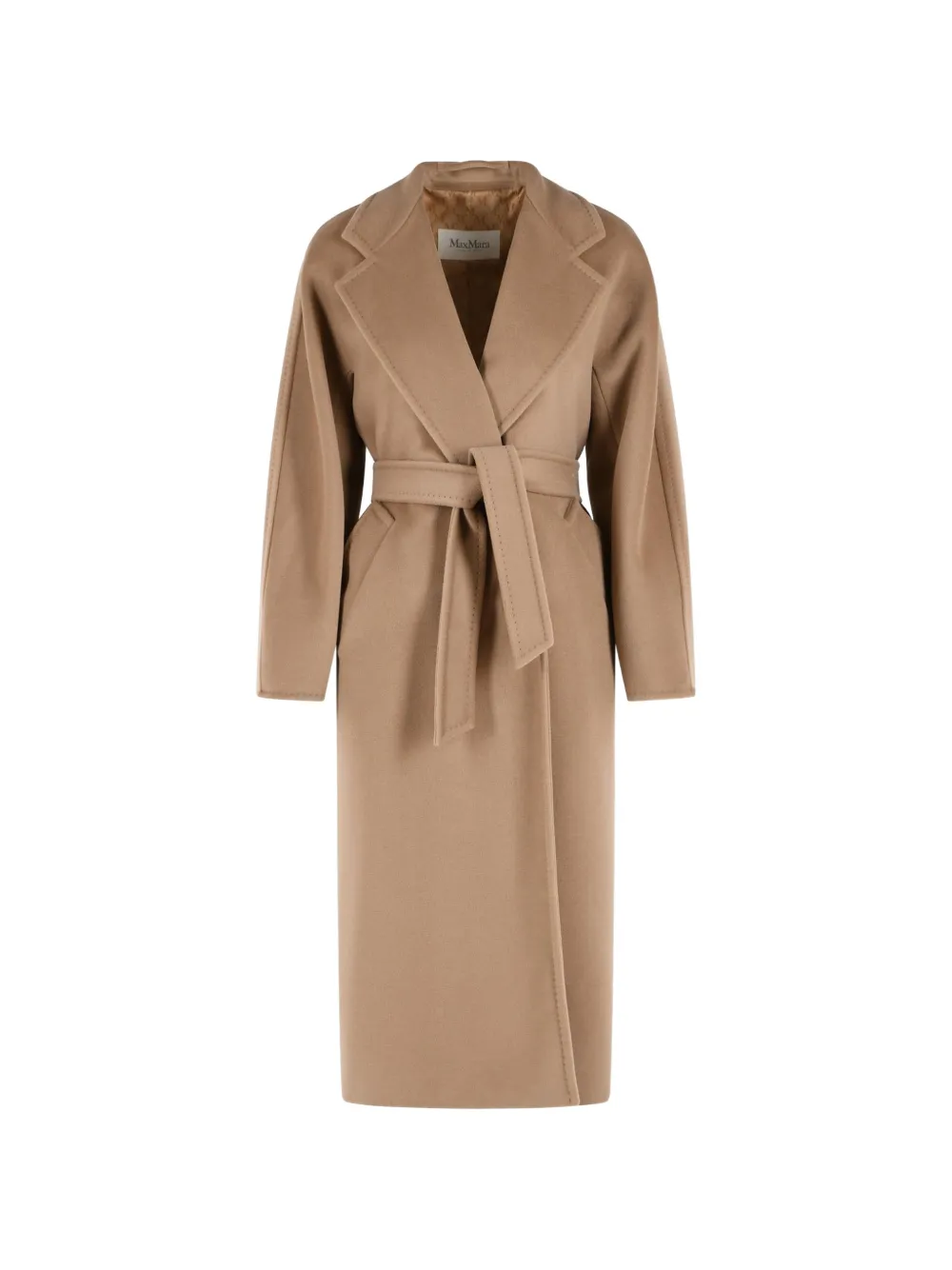 Max Mara Madame Mantel mit Gürtel - Braun