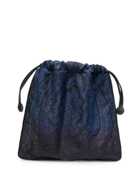 ETRO paisley-print drawstring clutch