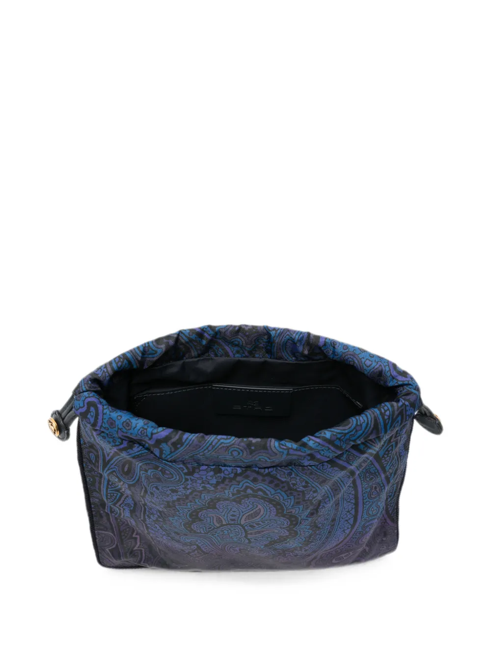 ETRO Clutch met paisley-print en trekkoord Blauw
