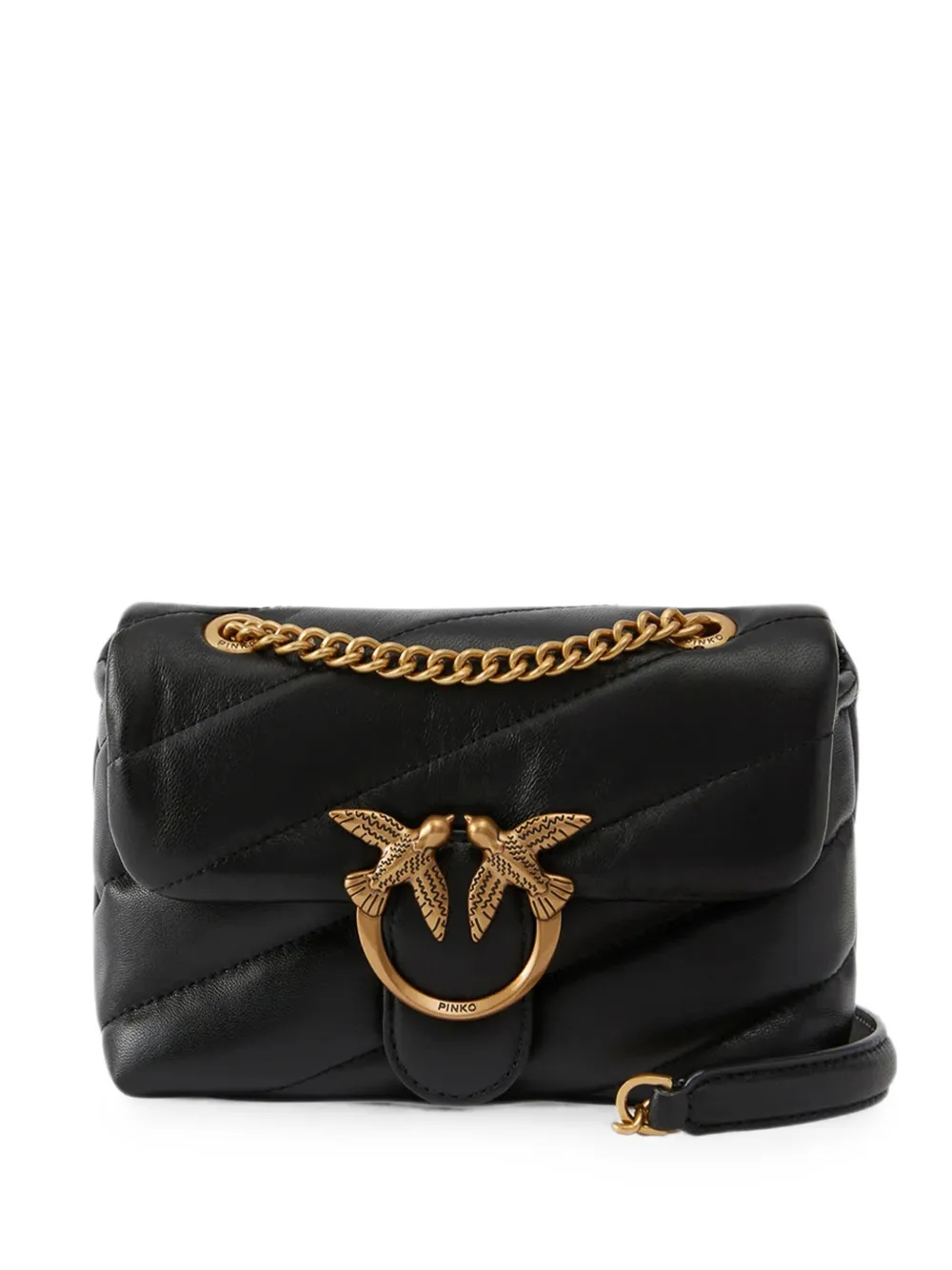 PINKO quilted leather shoulder bag - Black