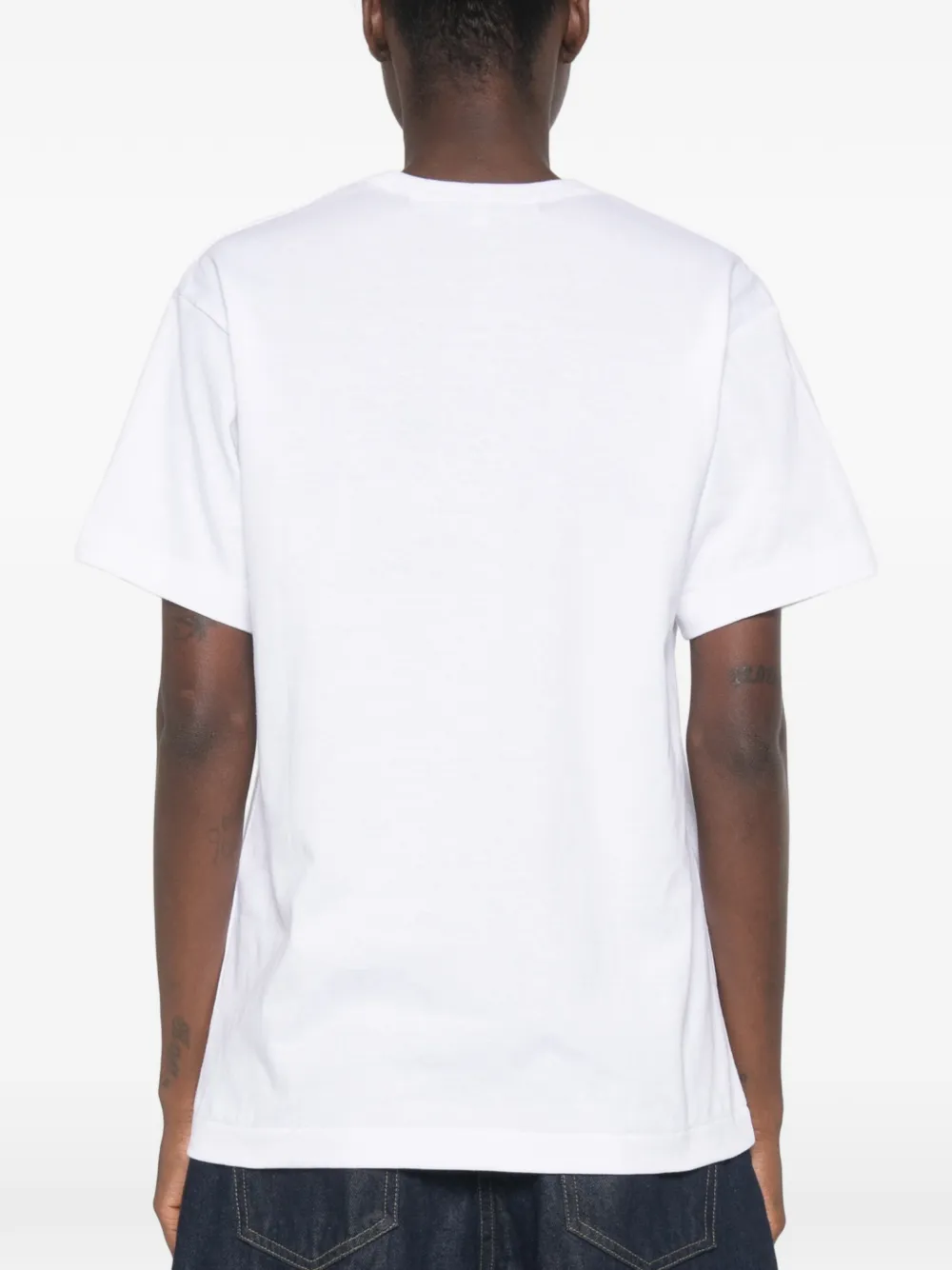 Comme Des Garçons Play T-shirt met hartprint Wit