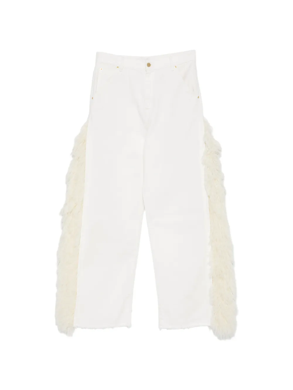 DARKPARK fringed raw-hem jeans - Bianco