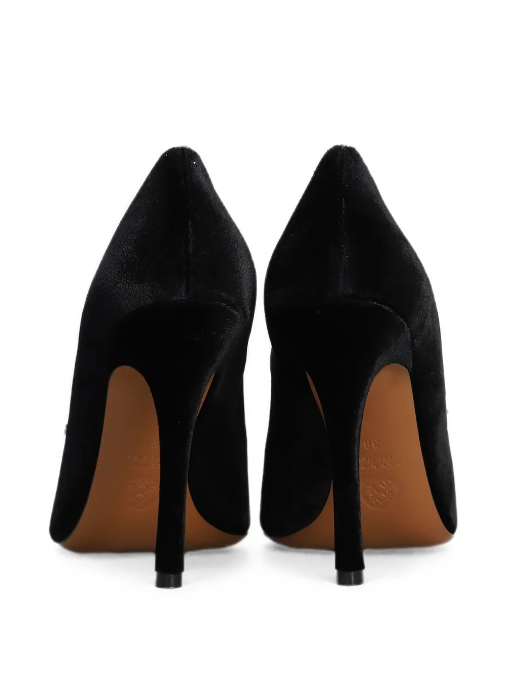 Roberto Festa Lisette pumps met puntige neus en roos-detail Zwart