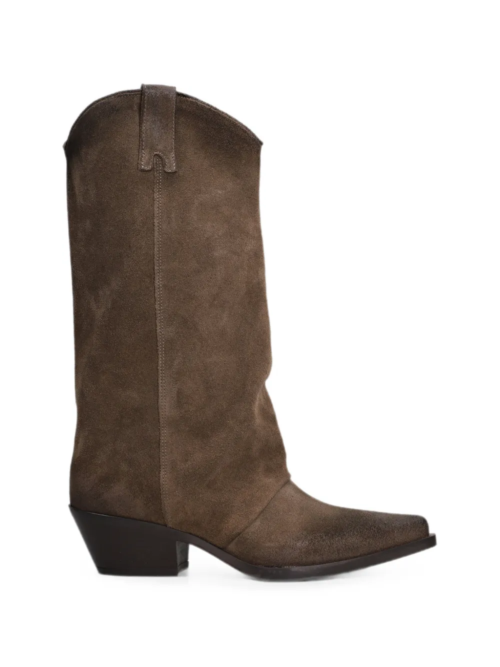 Metisse distressed-effect western boots Bruin