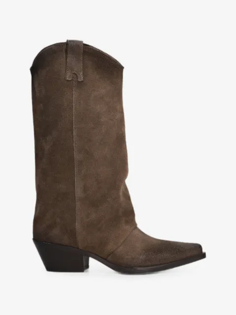 Metisse distressed-effect western boots