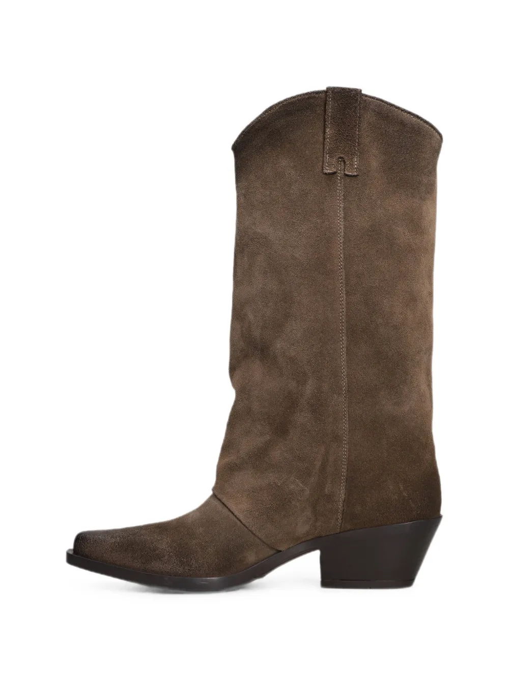 Metisse distressed-effect western boots Bruin