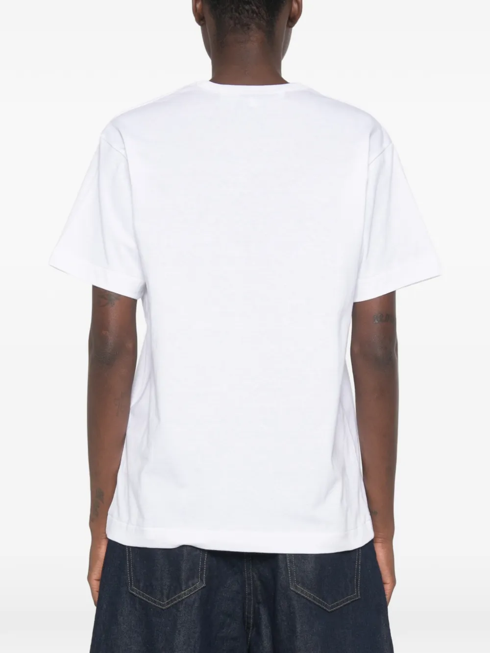 Comme Des Garçons Play T-shirt met hartprint Wit