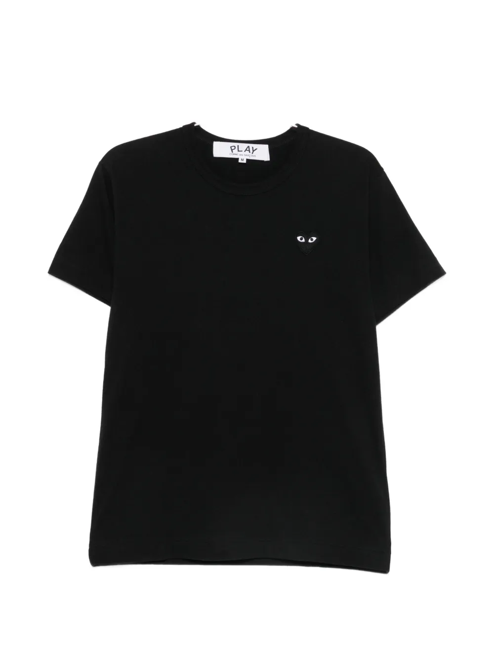 Comme Des Garçons Play heart-patch T-shirt - Schwarz
