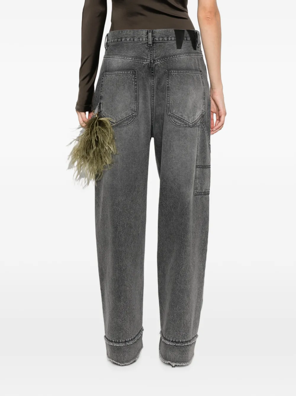 DARKPARK Lisa gerafelde jeans Zwart