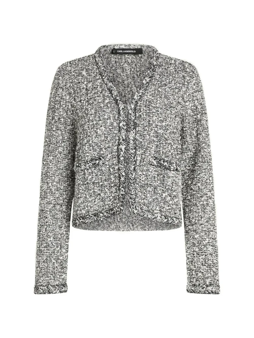 Karl Lagerfeld Cardigan aus Boucle-Strick - Weiß