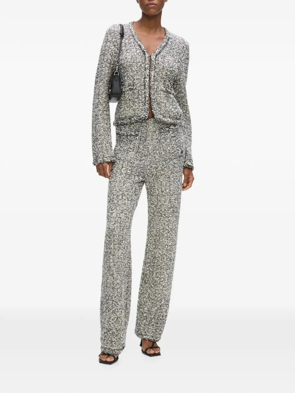 Karl Lagerfeld Bouclé vest Wit