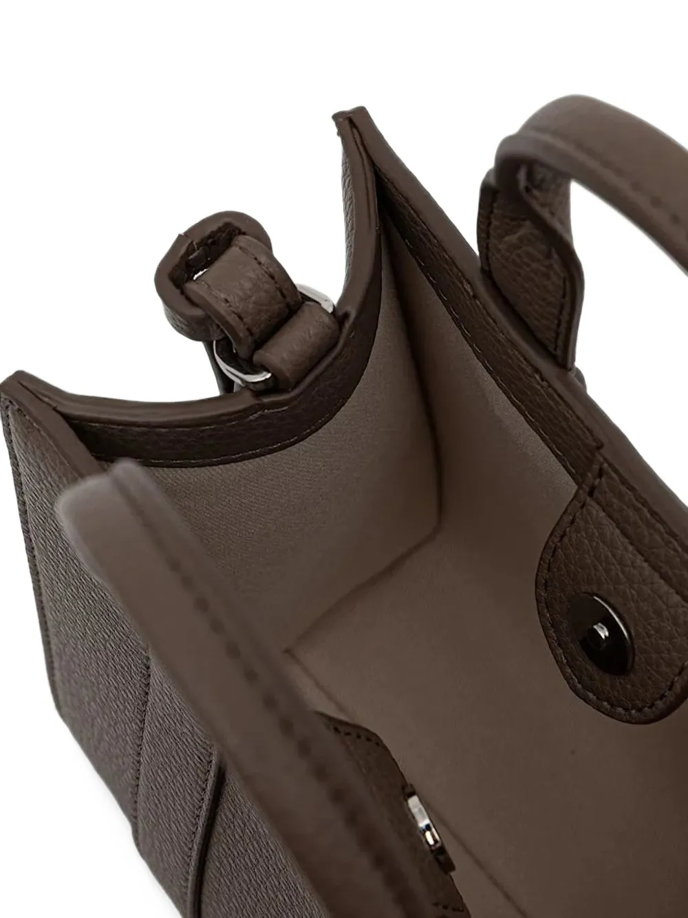Karl Lagerfeld Rue St-Guillaume mini-shopper met logo-borduursel Bruin