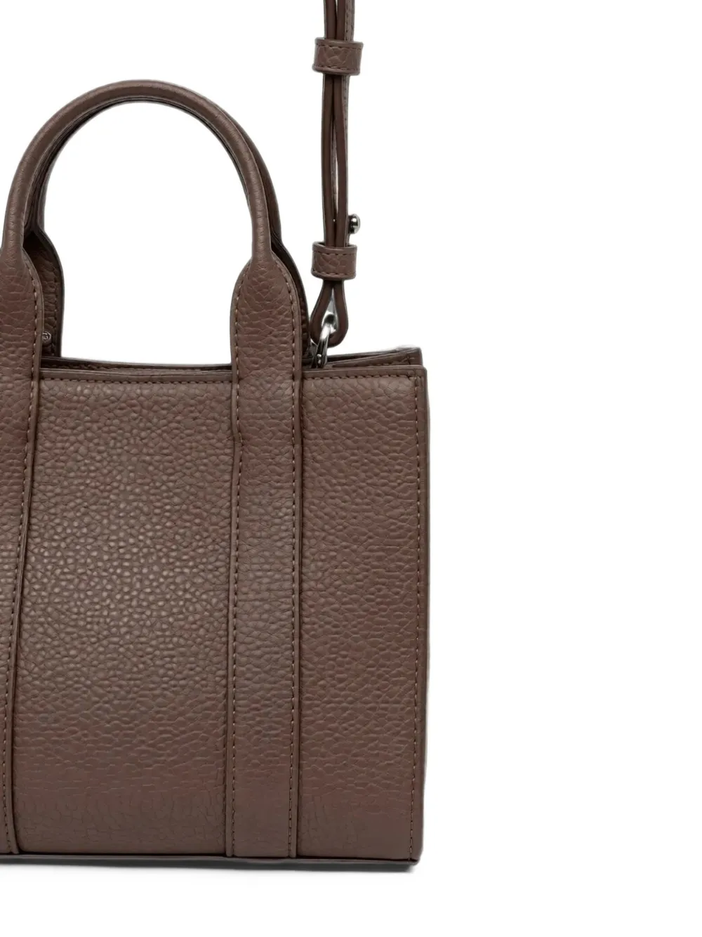 Karl Lagerfeld Rue St-Guillaume mini-shopper met logo-borduursel Bruin