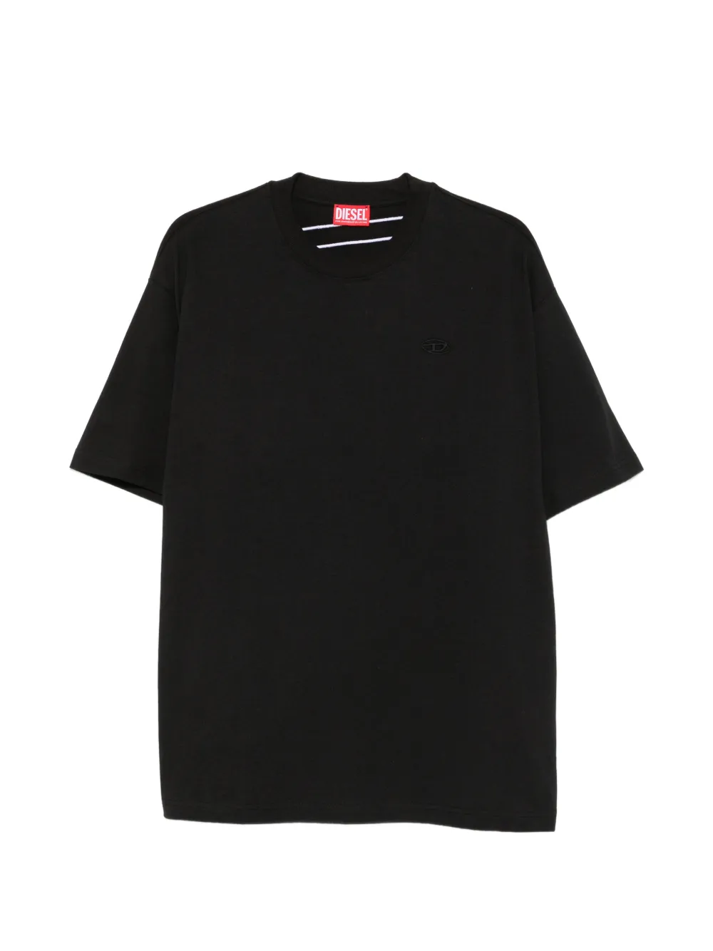Diesel logo-embroidered T-shirt - Nero
