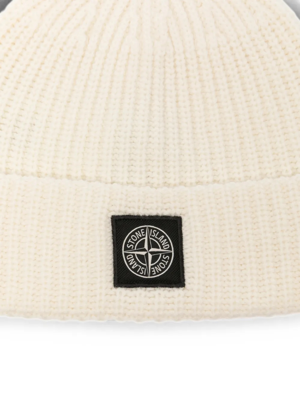 Stone Island N100012 lichte RWS Geelong-wollen muts Beige