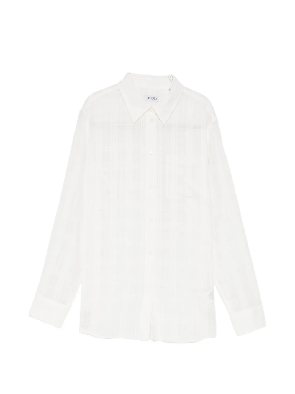 Burberry Logo-embroidered Shirt In White
