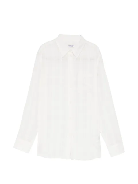 Burberry logo-embroidered shirt
