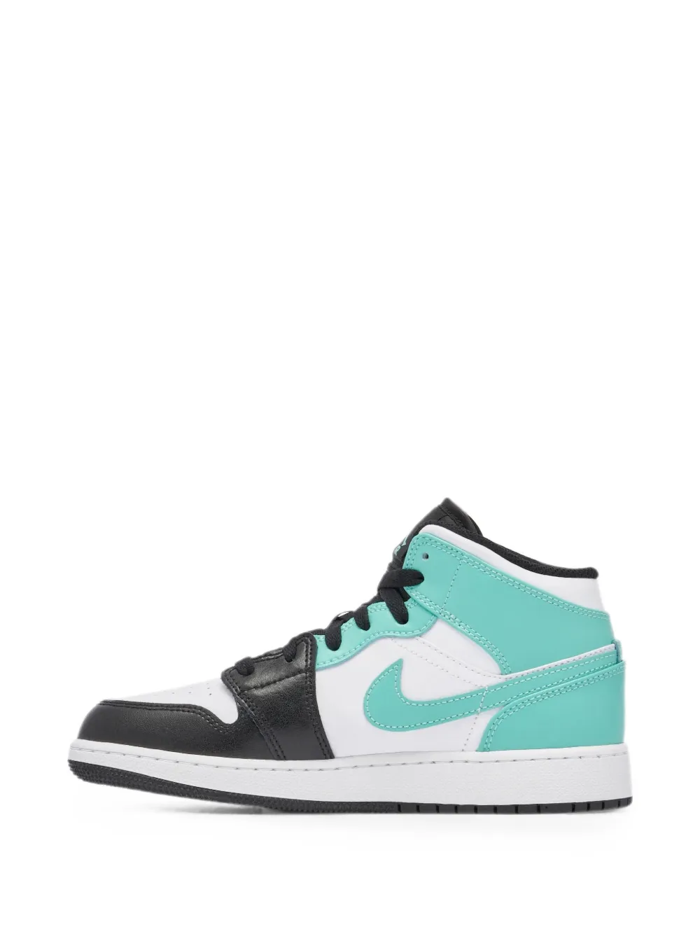 Jordan 1 Mid Tropical Twist Igloo leather high-top sneakers Wit