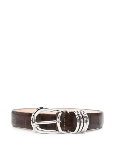 Déhanche Hollyhock alligator-embossed leather belt