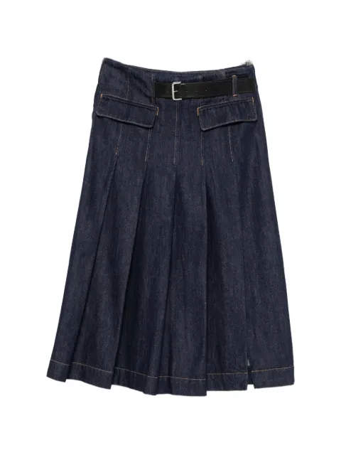 Semicouture Carla belted midi skirt