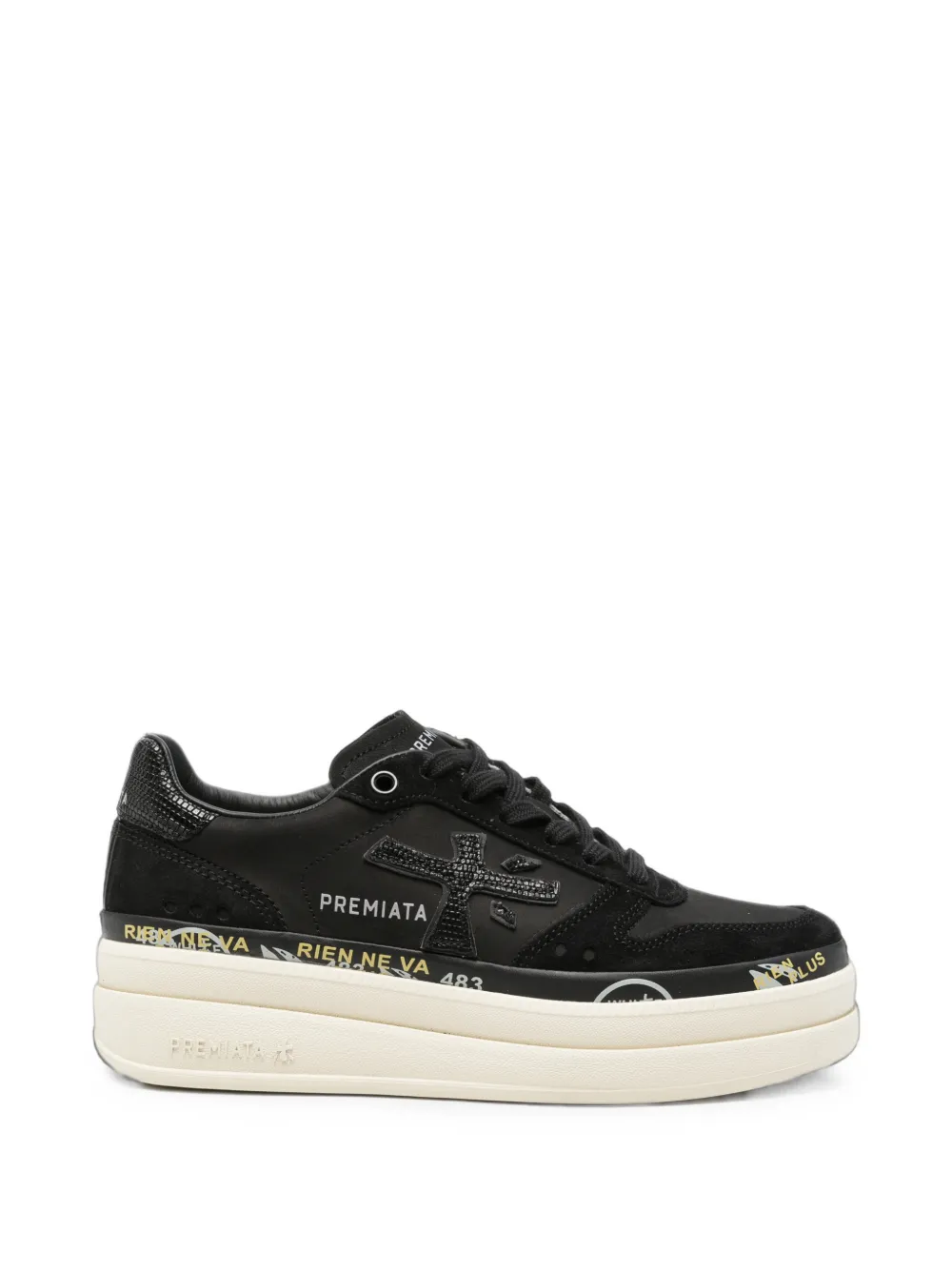 Premiata Micol platform sneakers - Schwarz