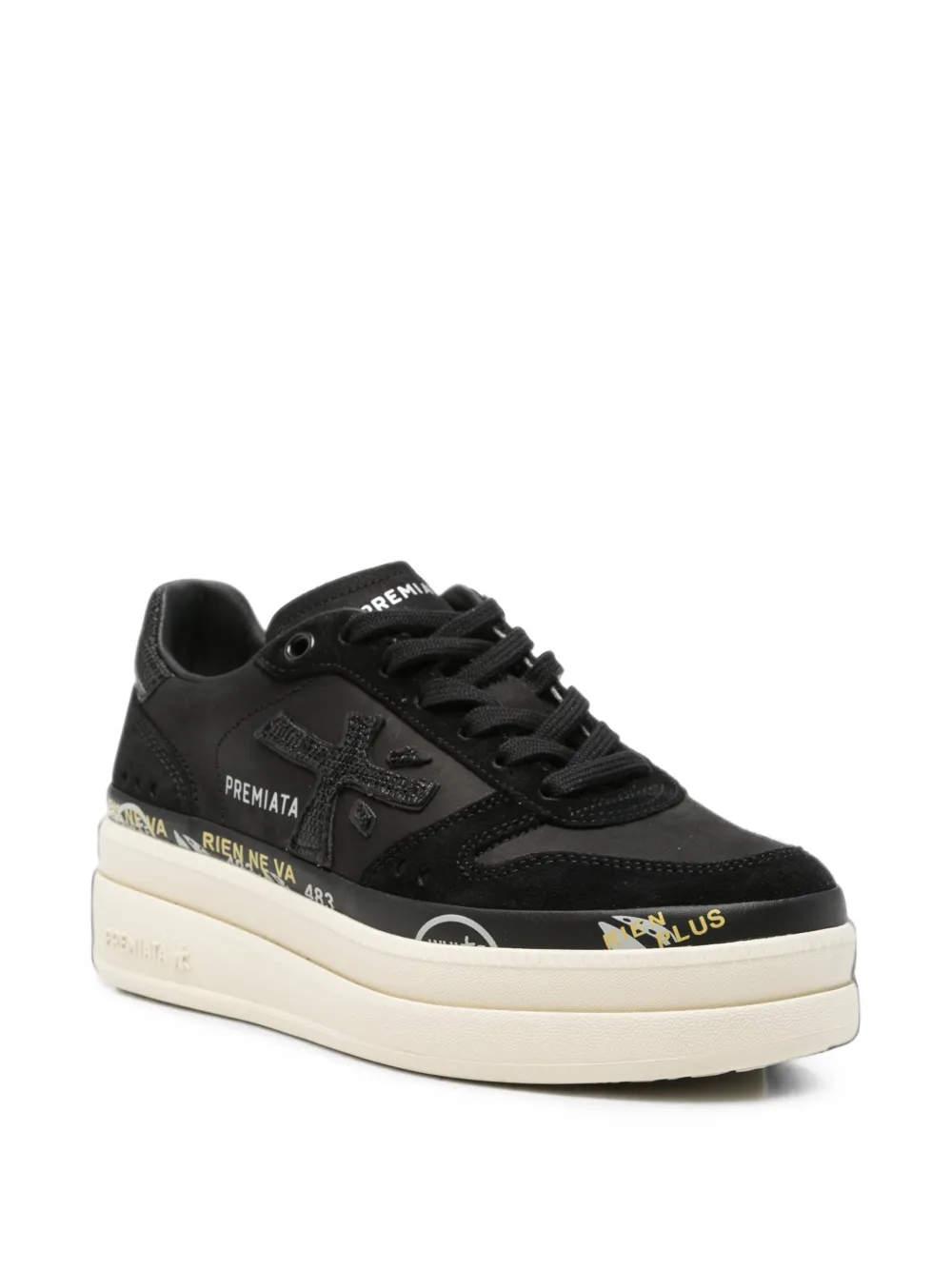 Premiata Micol platform sneakers Zwart