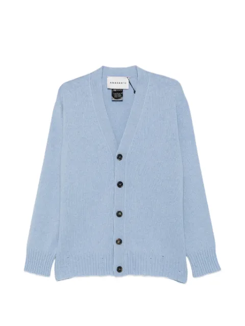 AMARANTO  button-up V-neck cardigan