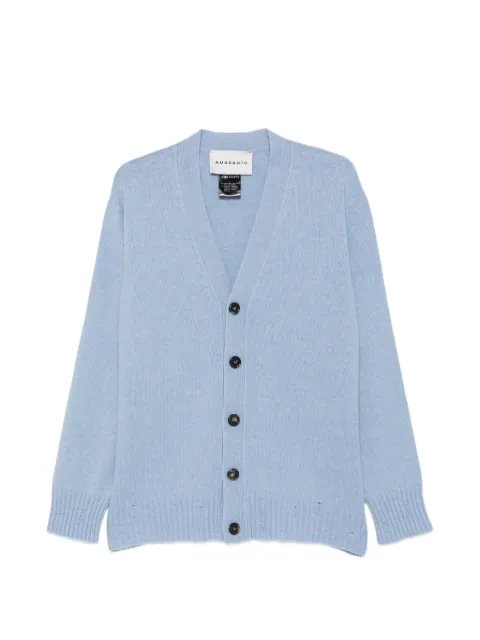 AMARANTO  button-up V-neck cardigan