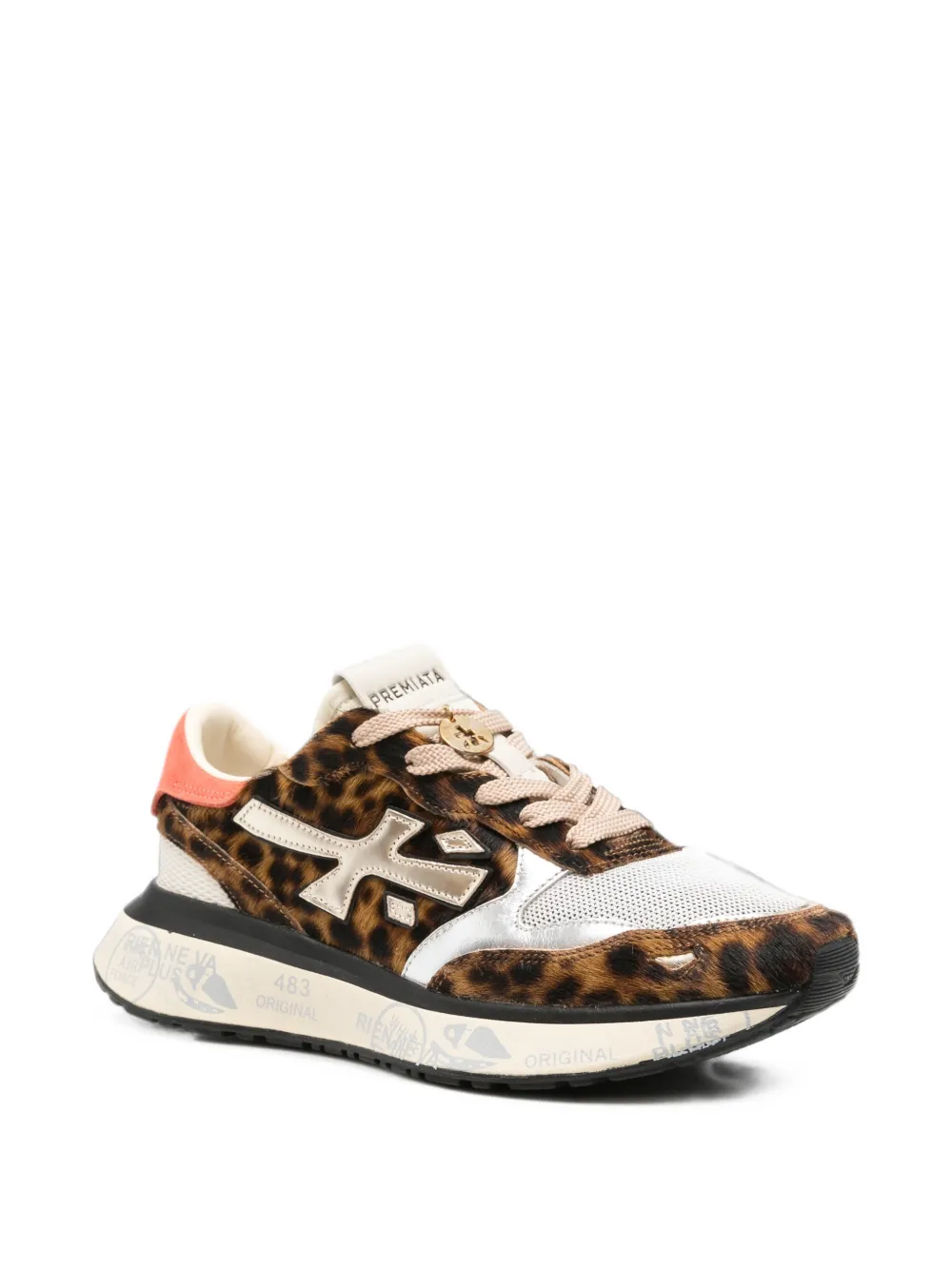 Premiata Lauryn leopard-print sneakers Bruin