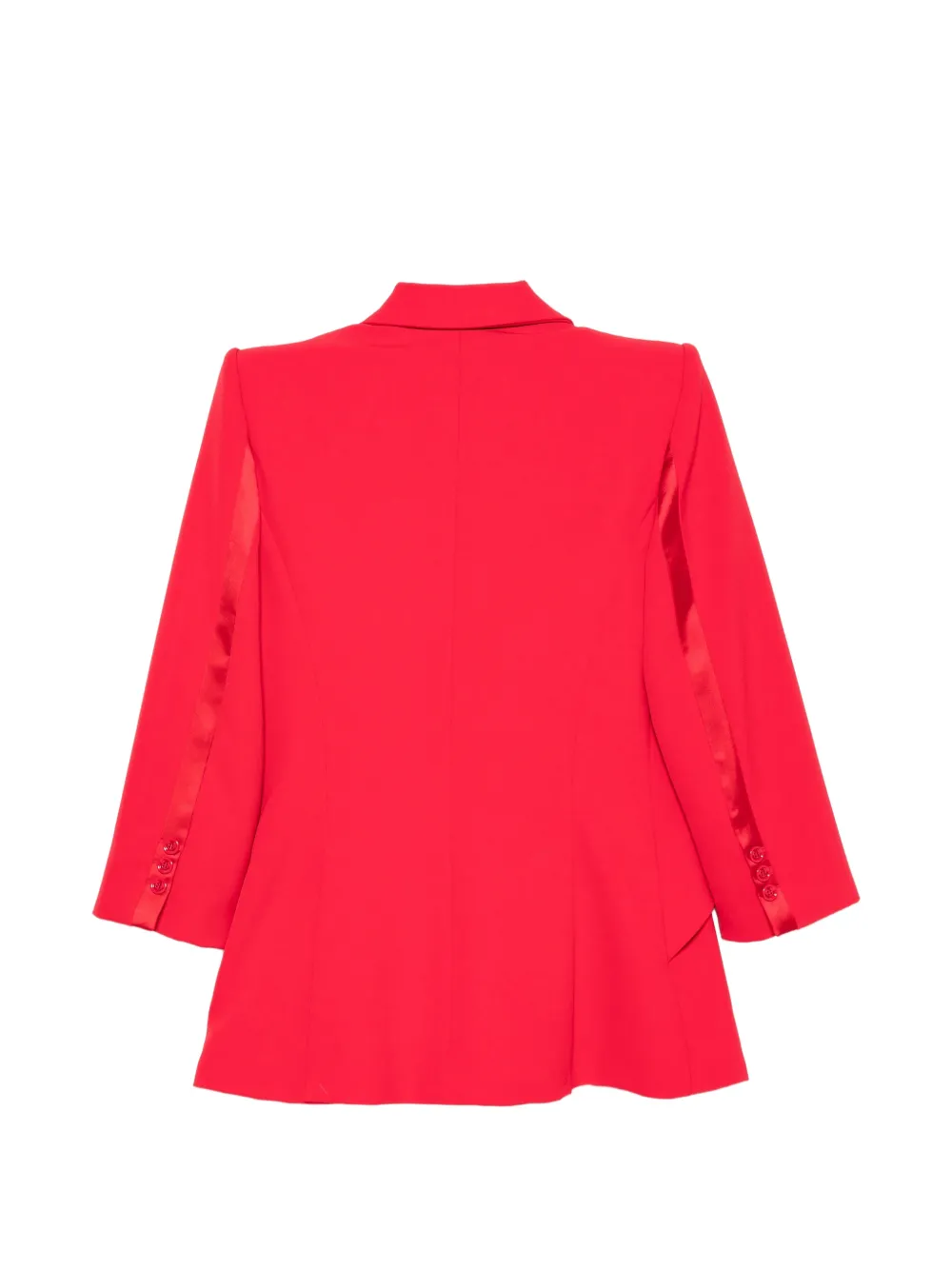 Elisabetta Franchi Straight blazer en broek met logoplakkaat Rood