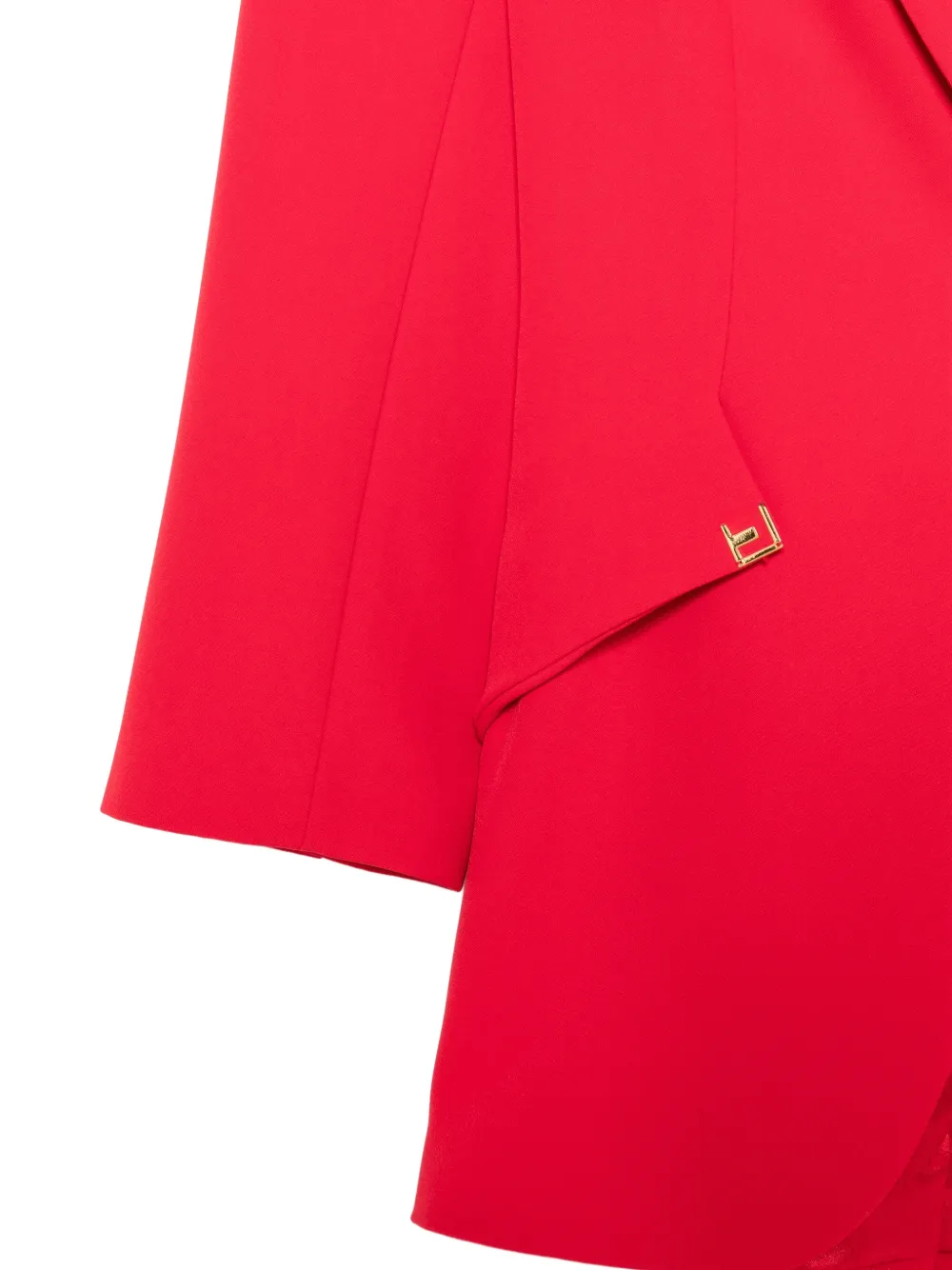 Elisabetta Franchi Straight blazer en broek met logoplakkaat Rood