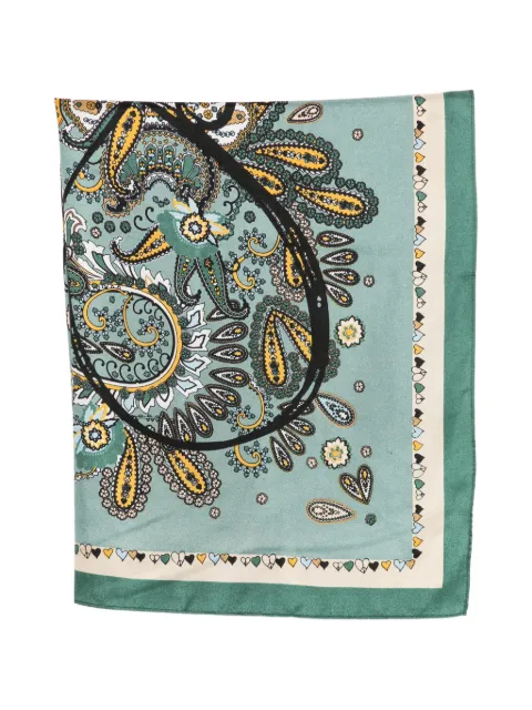 SGOMBERO CANTINE paisley-print heart-motif scarf