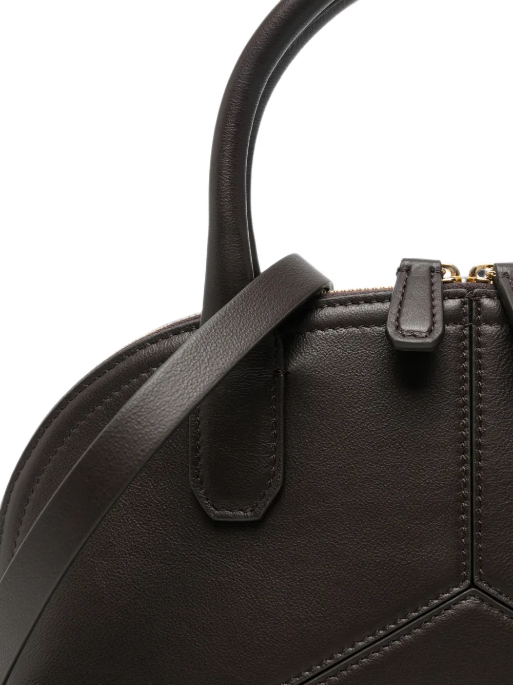 Victoria Beckham Victoria leren shopper met vlakken Bruin