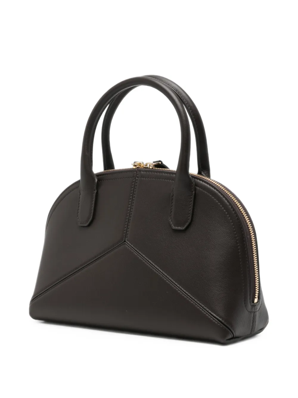 Victoria Beckham Victoria leren shopper met vlakken Bruin