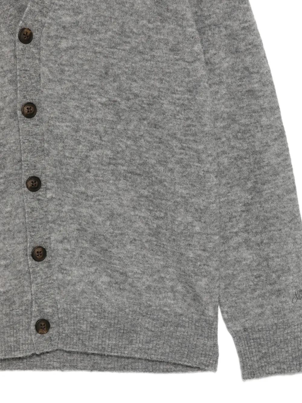 MC2 Saint Barth Herrinson vest met V-hals en knopen Grijs