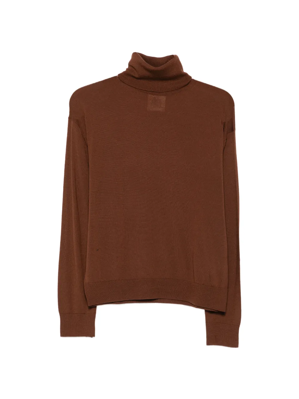Semicouture roll-neck wool sweater - Braun